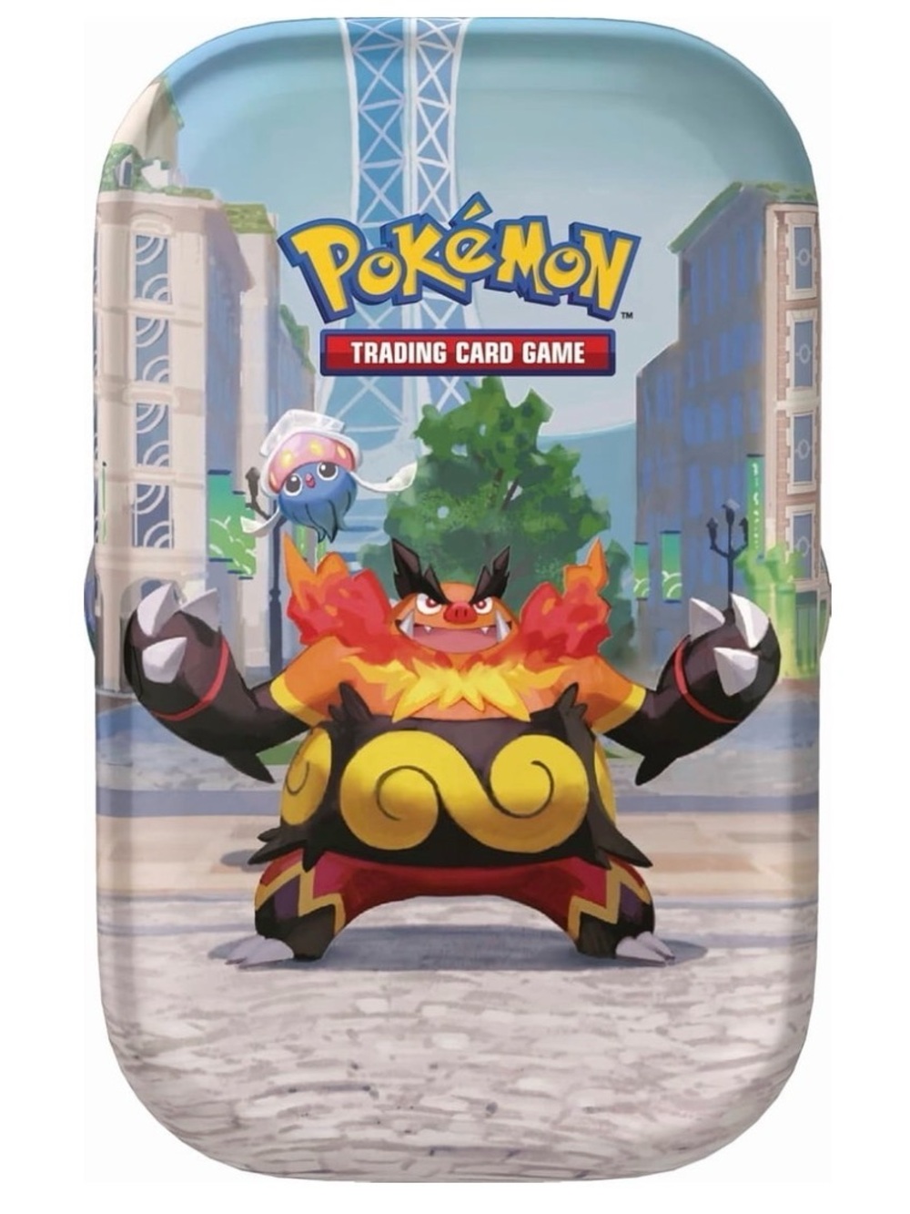 Pokemon Lumiose City mini tin Emboar SEALED